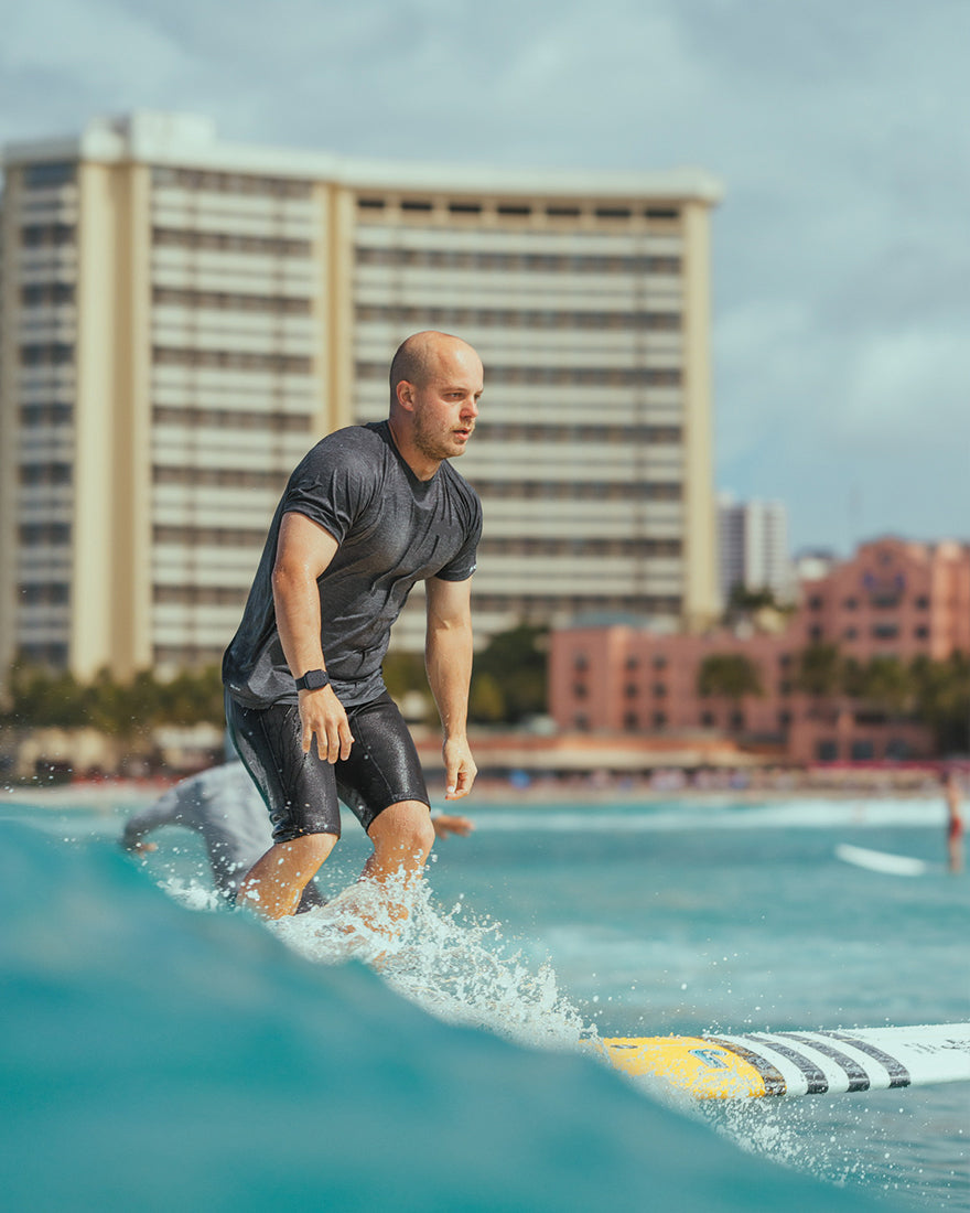 Longboard Surf without wax